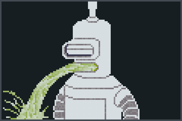 Robot Puke Pixel Art