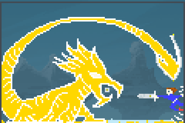 dragon of light Pixel Art